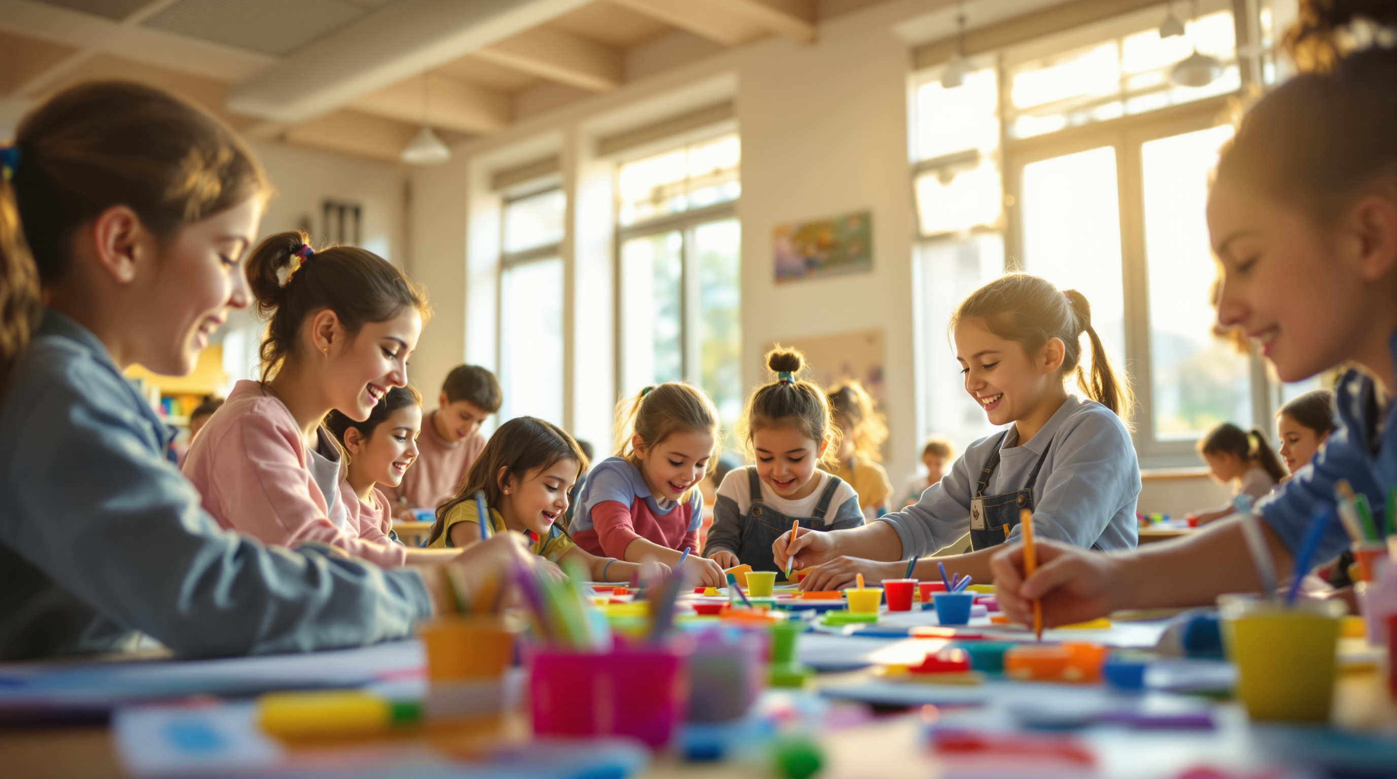 Birikim Dersaneleri öğrencileri takım çalışması yapıyor